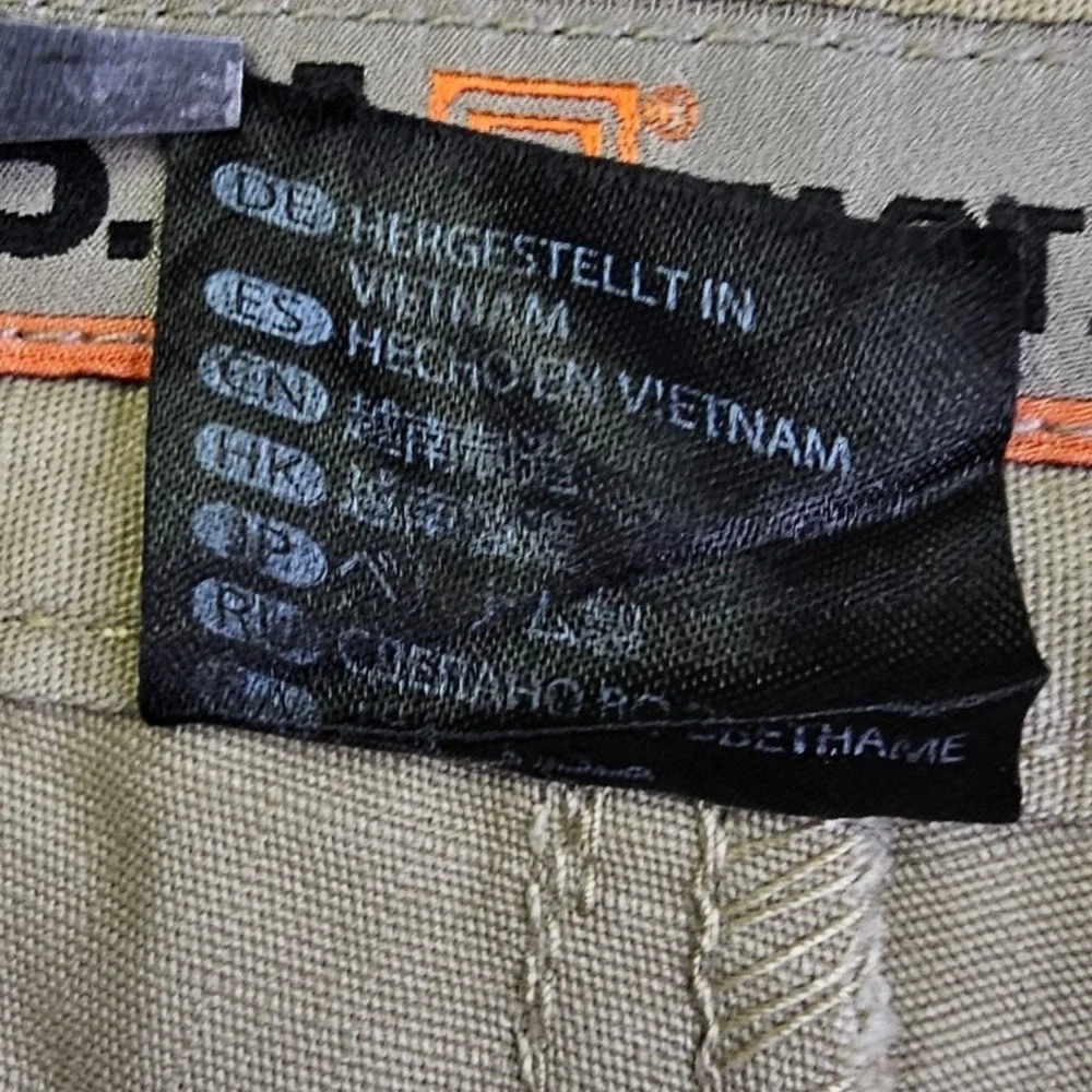 5.11 Tactical Pro Pants Mens 38x34 Khaki Ripstop Cargo Work Trousers 74273-162